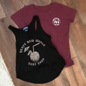 *TWO FOR ONE* Brave New World Surf Tees
